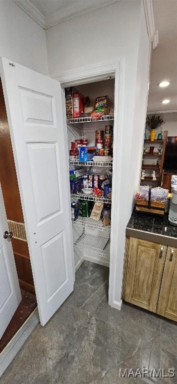 view of pantry