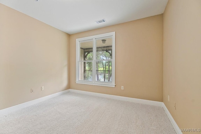 view of carpeted empty room