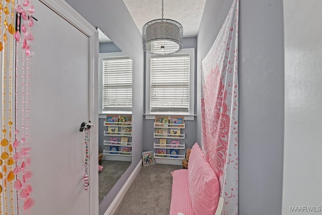 bathroom featuring a textured ceiling