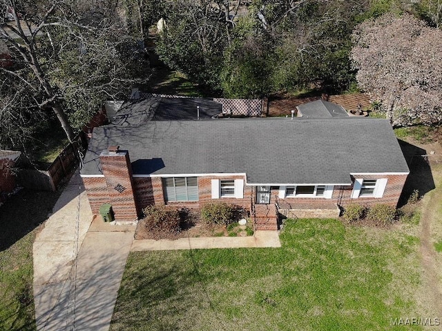 birds eye view of property