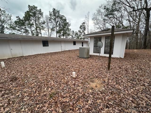 back of property with cooling unit