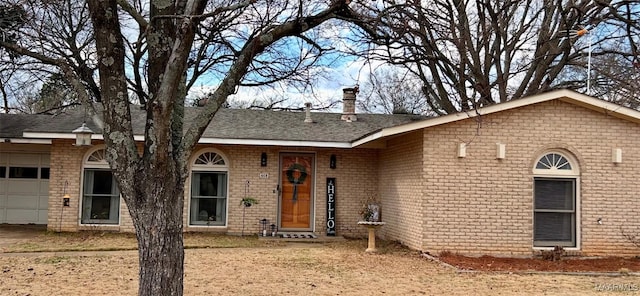 ranch-style house with a garage