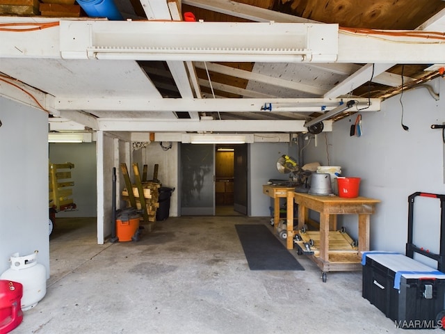 view of basement