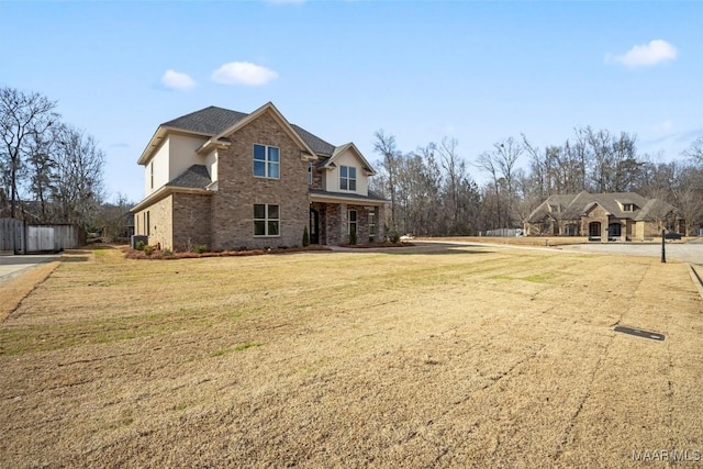 view of property with a front yard