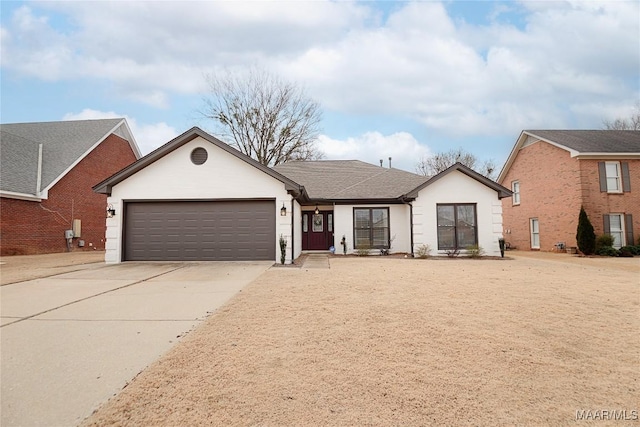 view of front of home featuring a garage