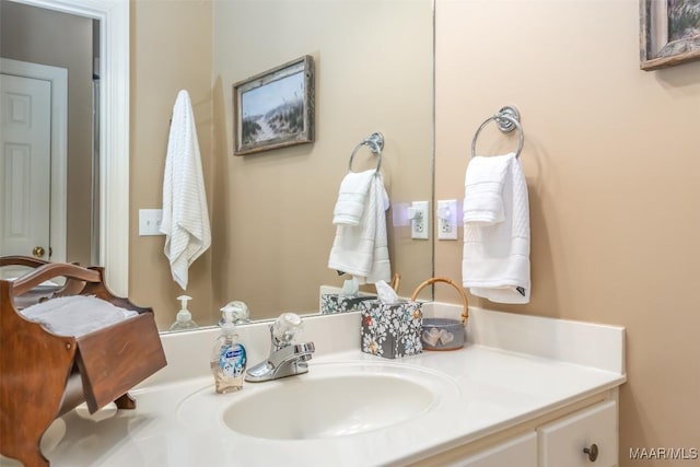 bathroom featuring vanity