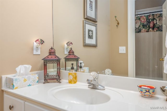 bathroom with vanity