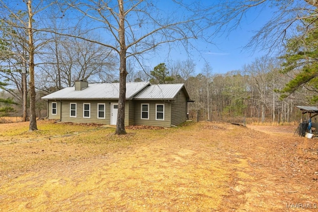 view of front of home