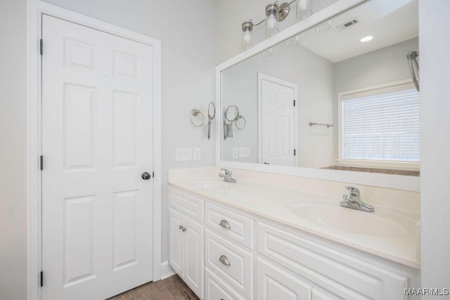 bathroom featuring vanity