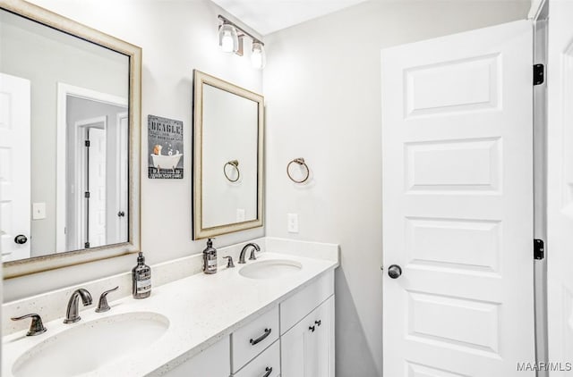 bathroom featuring vanity