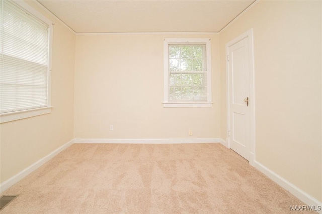 view of carpeted empty room