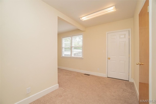 view of carpeted empty room