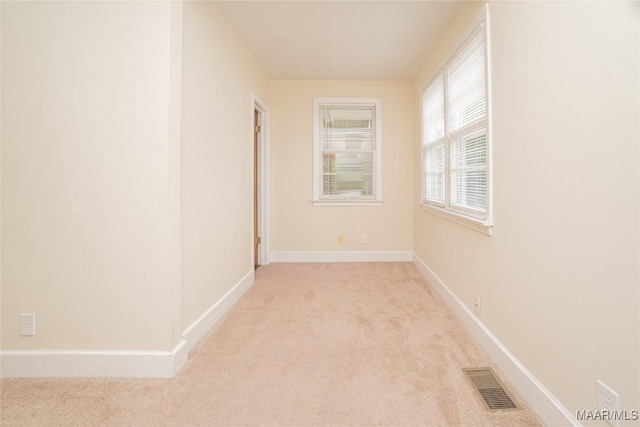 interior space with light carpet