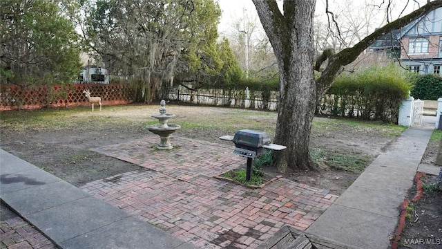 view of patio featuring area for grilling