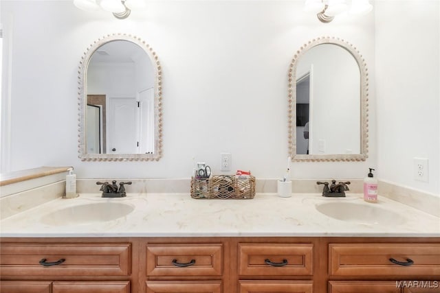 bathroom featuring vanity