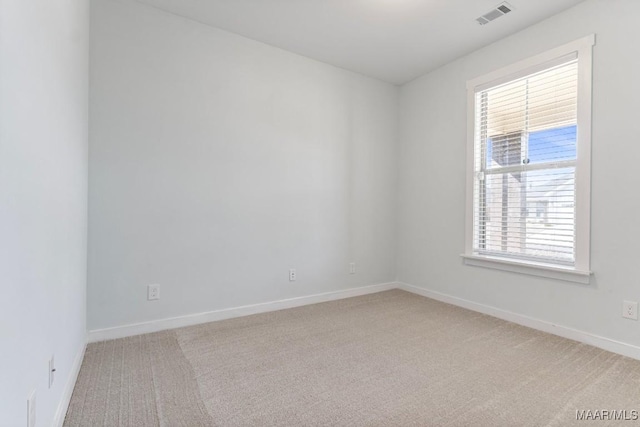 view of carpeted empty room