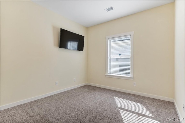 view of carpeted empty room