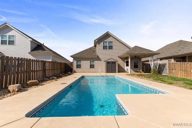 view of pool with a patio area