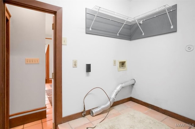 120 Willow Ln, Wetumpka, AL 36092 - washroom featuring hookup for a washing machine, baseboards, and light tile patterned floors