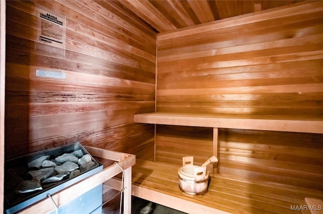120 Willow Ln, Wetumpka, AL 36092 - sauna with wooden walls and wooden ceiling