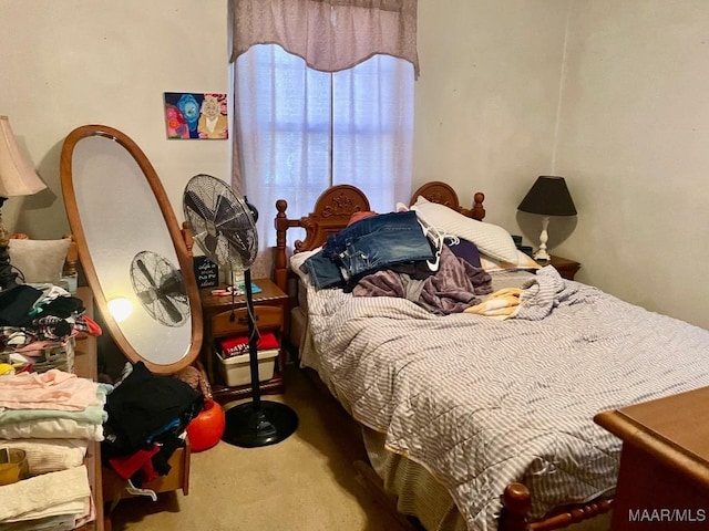 bedroom featuring carpet flooring