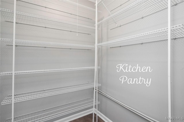 view of pantry