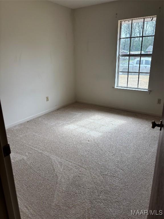 view of carpeted empty room