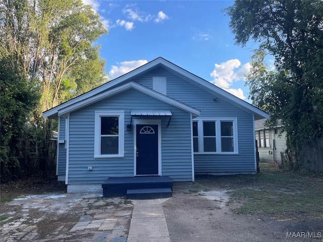 view of bungalow