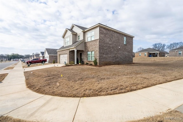 view of property exterior featuring a garage