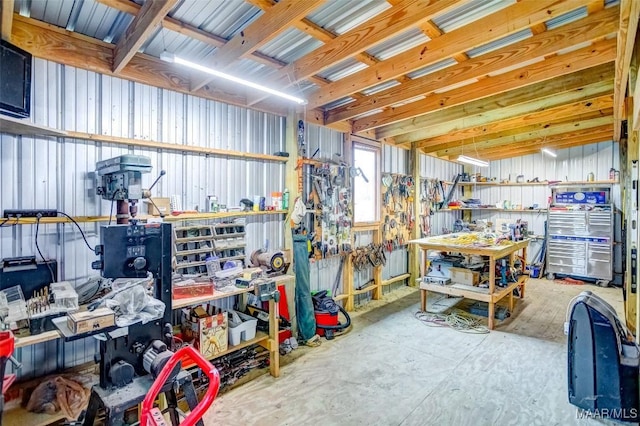 view of storage room