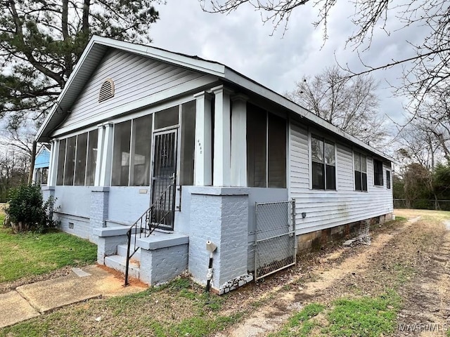 view of home's exterior