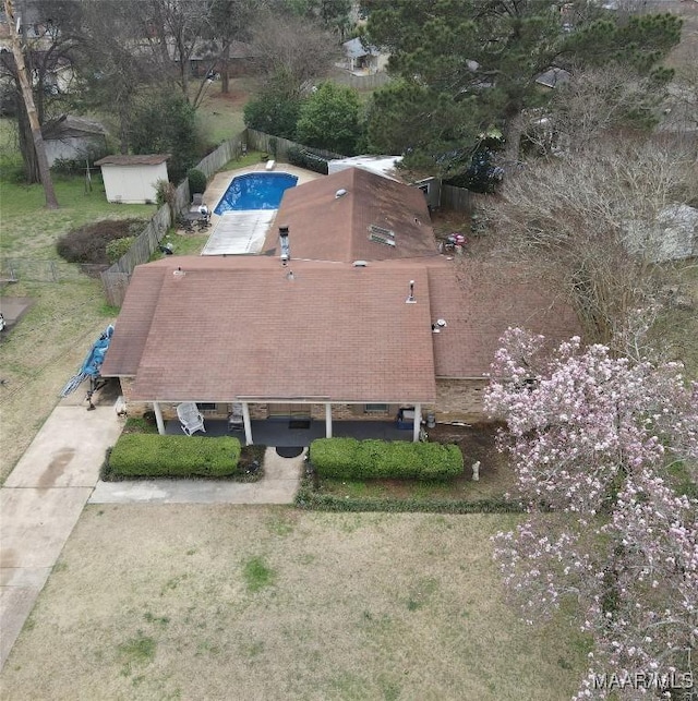 birds eye view of property