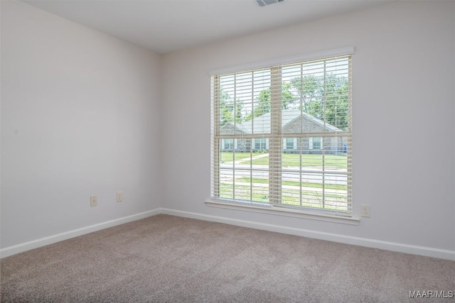 view of carpeted empty room