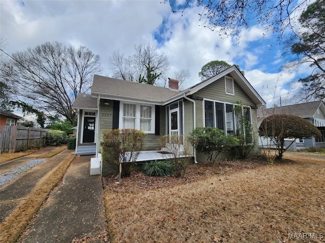 view of front of property