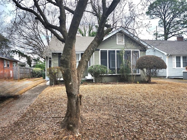 view of front of home