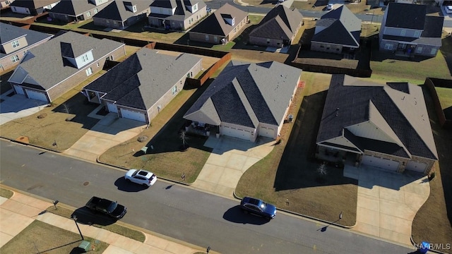 bird's eye view with a residential view