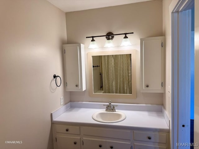 bathroom featuring vanity