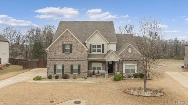 view of craftsman inspired home