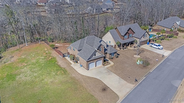 birds eye view of property