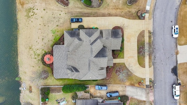aerial overview of property's location featuring a large body of water