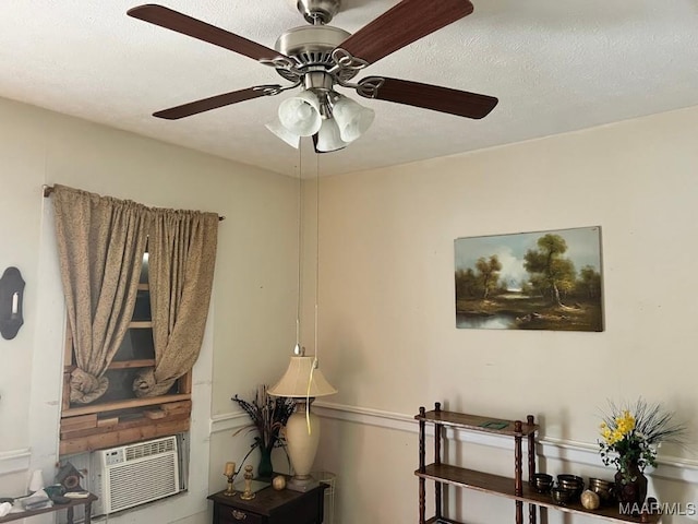 room details with a textured ceiling