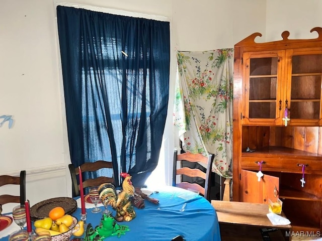 view of dining room