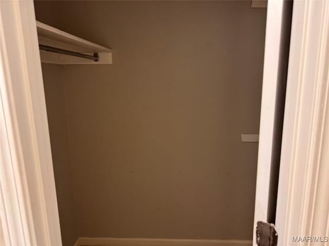 view of closet