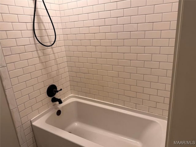 full bathroom featuring  shower combination