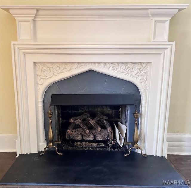 details with a premium fireplace