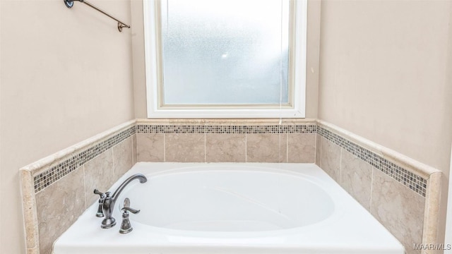 bathroom with a bath