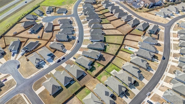 drone / aerial view featuring a residential view