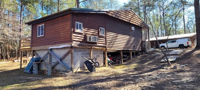 view of property exterior with driveway