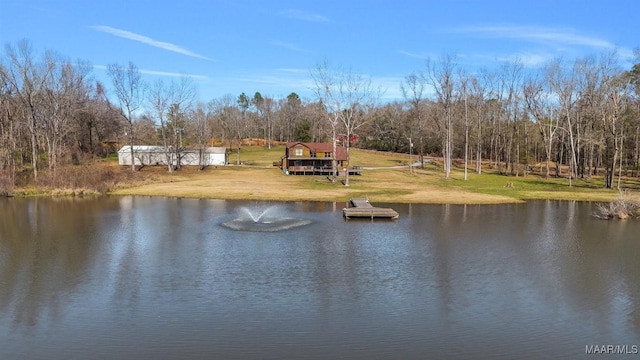 view of water feature