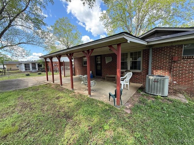 20 Glendale Dr, Selma, AL 36701 - view of patio / terrace featuring central AC